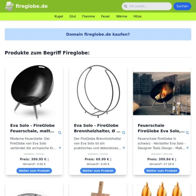 Screenshot fireglobe.de