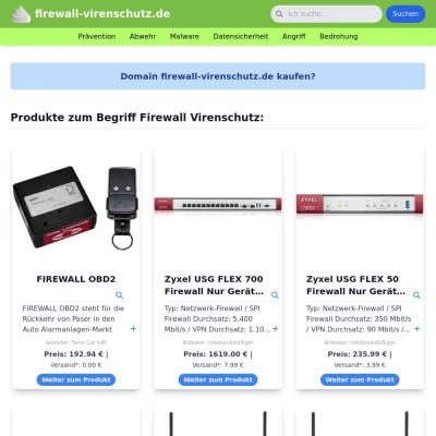 Screenshot firewall-virenschutz.de