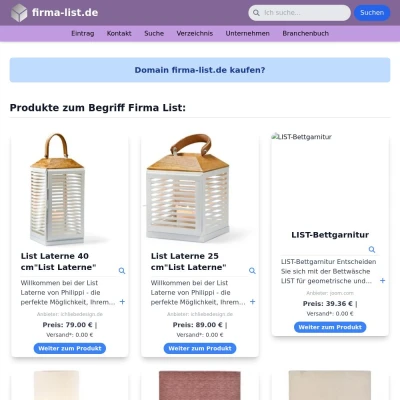 Screenshot firma-list.de