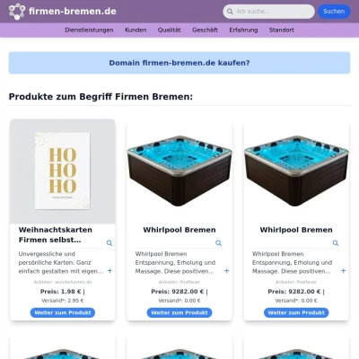 Screenshot firmen-bremen.de