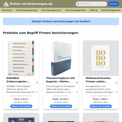 Screenshot firmen-versicherungen.de