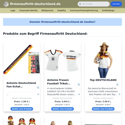 Screenshot firmenauftritt-deutschland.de