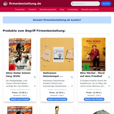 Screenshot firmenbestattung.de