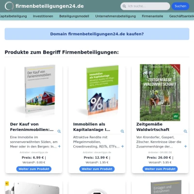 Screenshot firmenbeteiligungen24.de