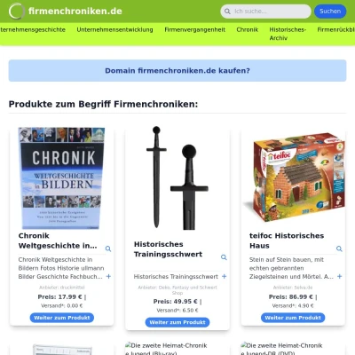 Screenshot firmenchroniken.de