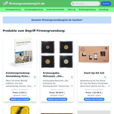 Screenshot firmengruendung24.de