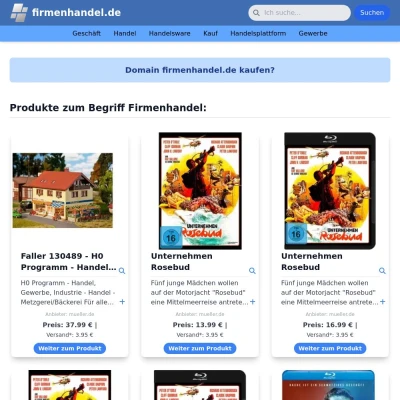 Screenshot firmenhandel.de