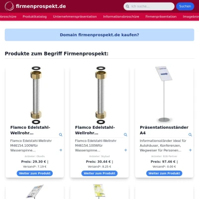 Screenshot firmenprospekt.de