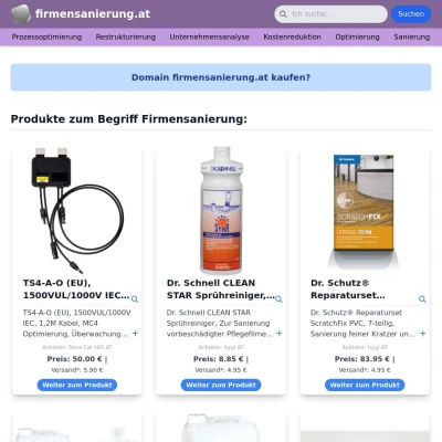 Screenshot firmensanierung.at