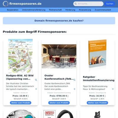 Screenshot firmensponsoren.de