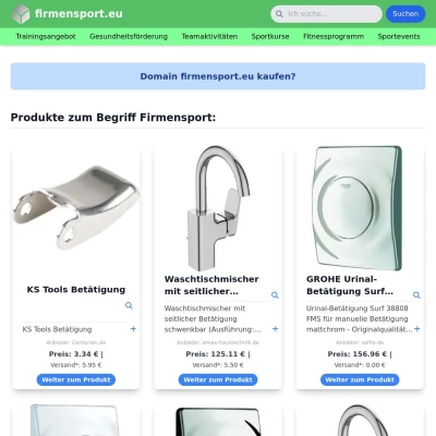 Screenshot firmensport.eu