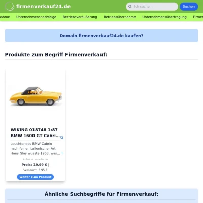 Screenshot firmenverkauf24.de