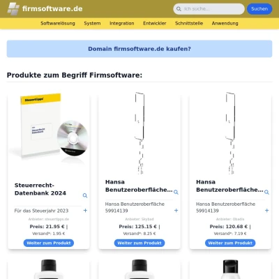 Screenshot firmsoftware.de