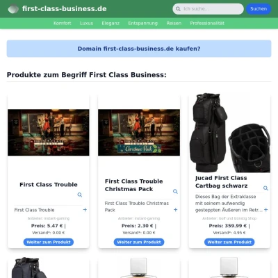 Screenshot first-class-business.de