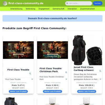 Screenshot first-class-community.de