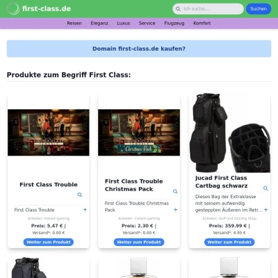Screenshot first-class.de