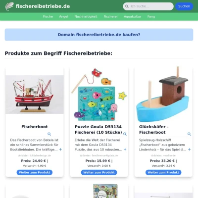 Screenshot fischereibetriebe.de