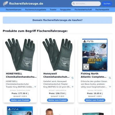 Screenshot fischereifahrzeuge.de