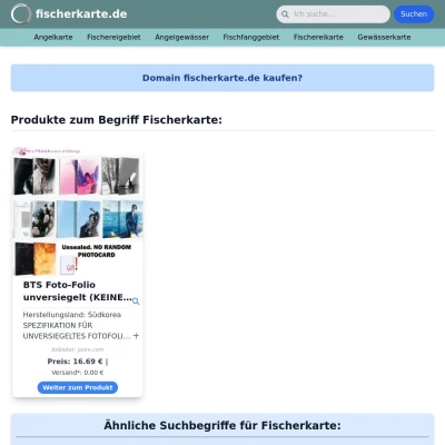 Screenshot fischerkarte.de