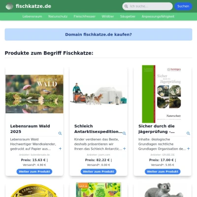 Screenshot fischkatze.de