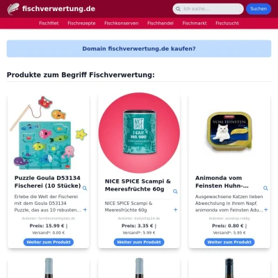 Screenshot fischverwertung.de