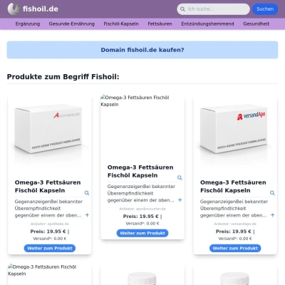 Screenshot fishoil.de