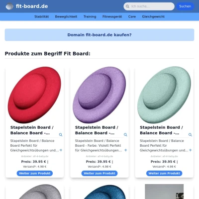 Screenshot fit-board.de