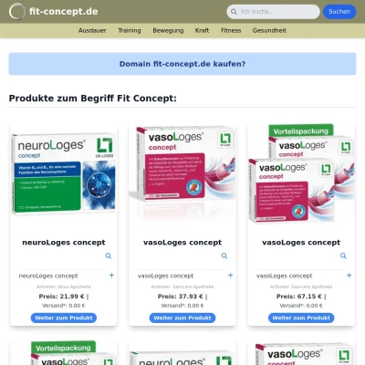 Screenshot fit-concept.de