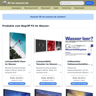 Screenshot fit-im-wasser.de