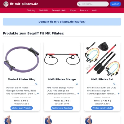 Screenshot fit-mit-pilates.de