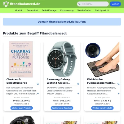 Screenshot fitandbalanced.de