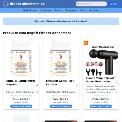 Screenshot fitness-abnehmen.de