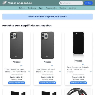 Screenshot fitness-angebot.de