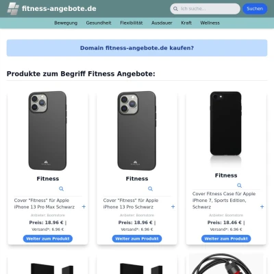 Screenshot fitness-angebote.de