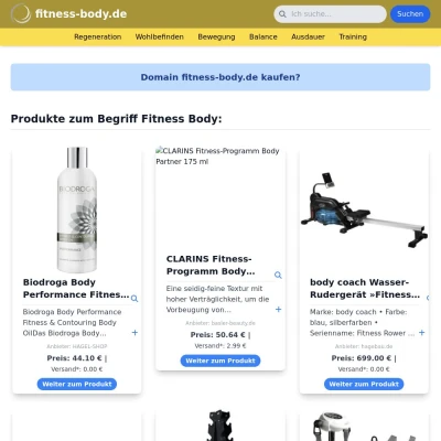 Screenshot fitness-body.de