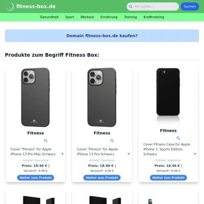 Screenshot fitness-box.de