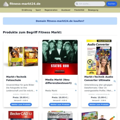 Screenshot fitness-markt24.de