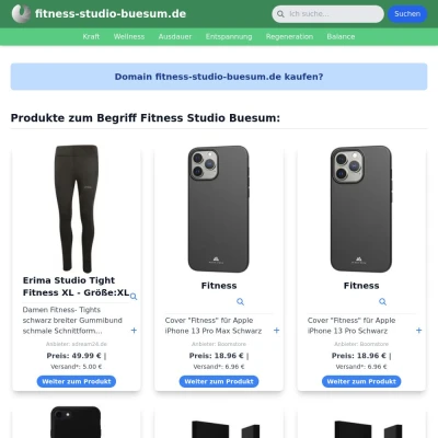 Screenshot fitness-studio-buesum.de