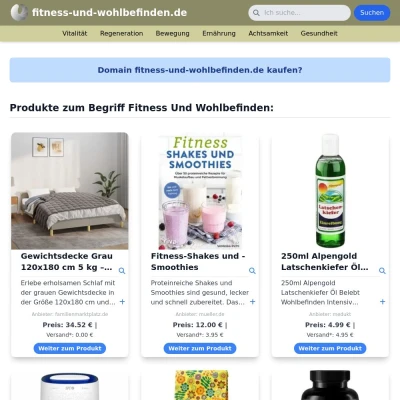 Screenshot fitness-und-wohlbefinden.de