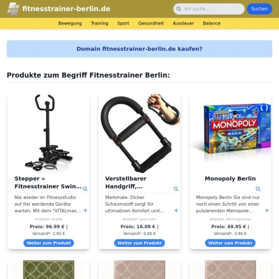 Screenshot fitnesstrainer-berlin.de