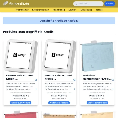 Screenshot fix-kredit.de