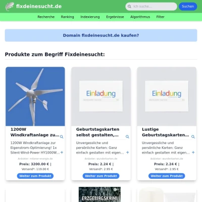 Screenshot fixdeinesucht.de