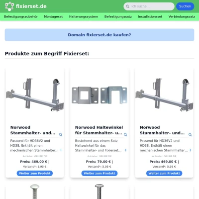 Screenshot fixierset.de