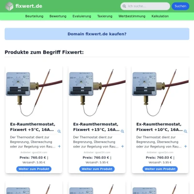 Screenshot fixwert.de