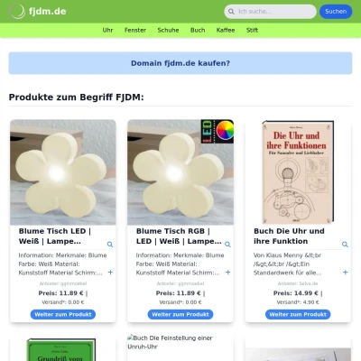 Screenshot fjdm.de