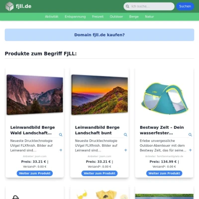 Screenshot fjll.de