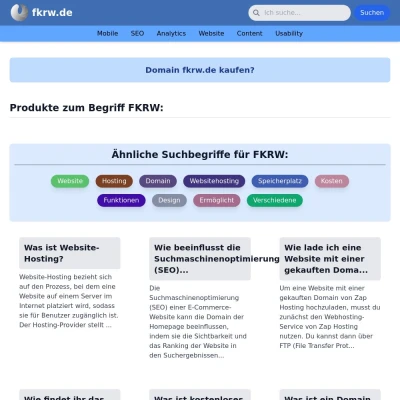 Screenshot fkrw.de