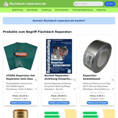 Screenshot flachdach-reparatur.de