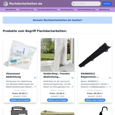 Screenshot flachdacharbeiten.de