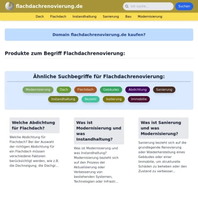 Screenshot flachdachrenovierung.de